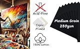 EXERZ 30x40cm Canvas Panels Black 3mm 280gsm Triple Primed 6pk view 7