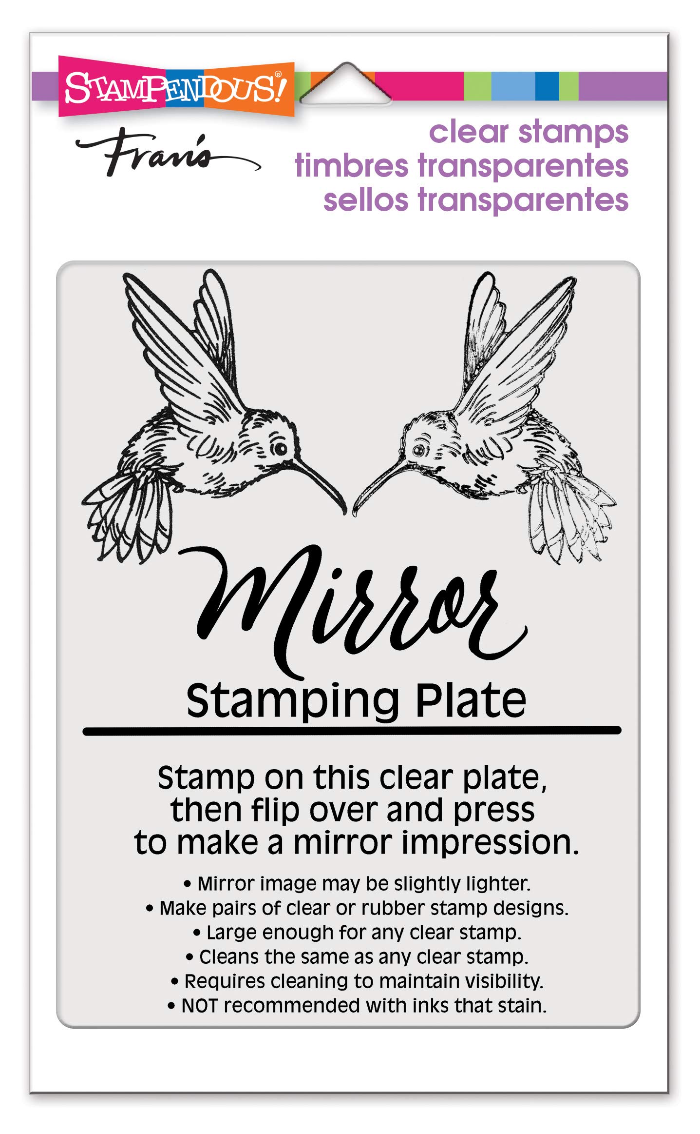 STAMPENDOUS Mirror Stamp Plate, Wood, One Size