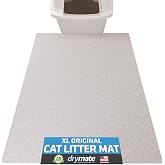 Drymate Cat Litter Box Mat, Litter Trapping Mat, Beige, 29x36 XL | Waterproof, Urine-Proof, Absorbent, Machine Washable, Soft on Paws, Contains Mess, Protects Floors, Kitten Supplies, USA Made
