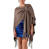 CATCHY & CRAFTY Women's Shawl Wrap Poncho Ruana Cardigan Stylish Cape for Women Open Front Sweater Blanket Holiday Gifts