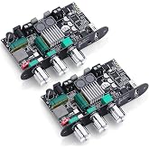 2 Pack ZK-1001U Bluetooth 5.3 Mono Amplifier Board with TWS & Boost Circuit | Mini Audio Amp for Home Outdoor DIY Speakers wi