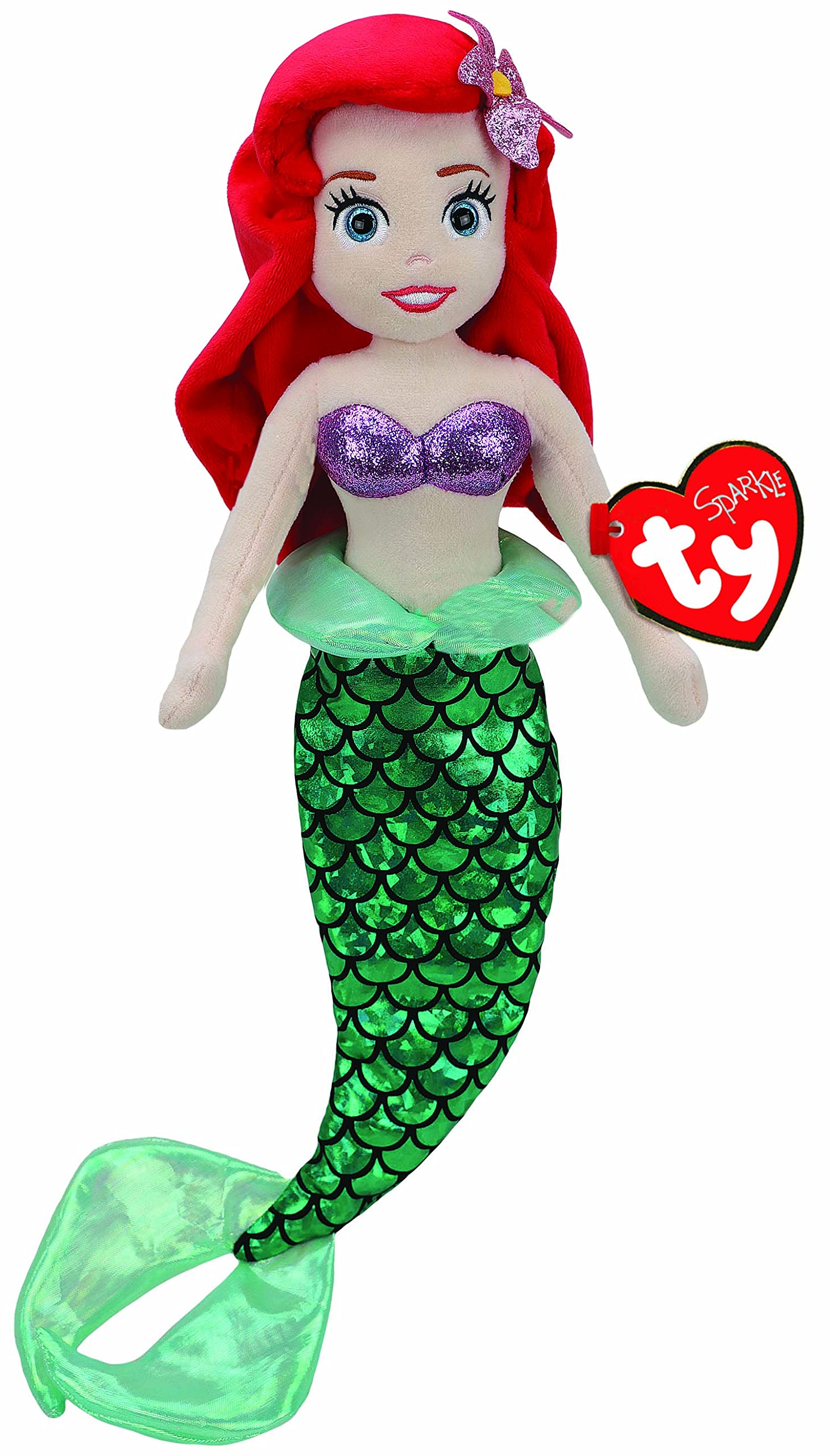 TY Disney Princess Ariel, Soft Plush Toy 15IN, Collectible Stuffed Character Doll, Soft Princess Toys & Gifts — image 1