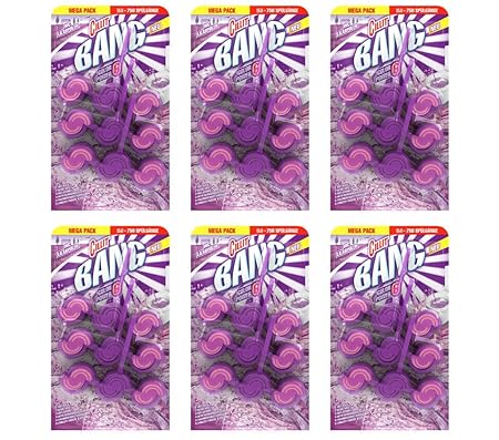 Cillit Bang Color Power 6 WC Lilaspüler Megapack Trio, WC-Spüler, 6er Pack