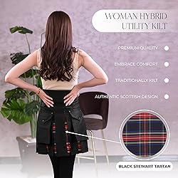 Hybrid Utility Kilts for Women Scottish Traditional