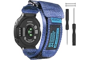 SMITHA Compatible with Garmin Forerunner 235, Rugged Replacement Watch Band Strap Wristband for 220/230/235/620/630/735XT/235 Lite Smart Watch for Women Men