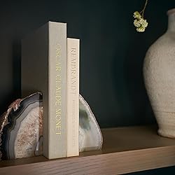 ZICOTO Beautiful Decorative Books - Set of 2 Linen