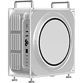 GEEKRIA Chassis Stand, Compatible with Apple Mac Studio for M1/M2/M4 Max, M1/M2/M3 Ultra. Acrylic Computer Case Holder, Mount