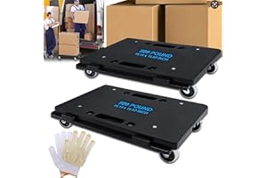 Furniture Dolly, Moving Dolly, Furniture Movers with Wheels, Portable Moving Rollers 4 Wheels Heavy Duty, Small Flat Cart for