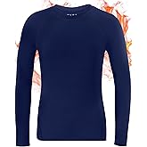 Twekfish Boys' Compression Thermal Shirt - Youth Long Sleeve Fleece Base Layer for Football Baseball, Quick Dry Undershirts