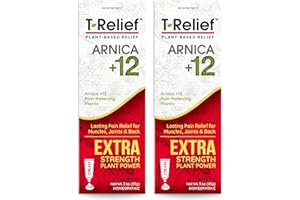 MediNatura T-Relief Extra Strength Cream Arnica +12 Natural Relieving Actives for Back Pain Joint Soreness Muscle Aches & Stiffness, Whole Body Fast Acting Relief for Women & Men - 3 oz (2 Pack)