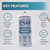 Polar All Surface Primer Spray Paint 400ml Matt White High Build Primer view 2