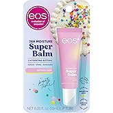 eos 24H Moisture Super Balm - Birthday Cake, Lip Mask, Day or Night Lip Treatment, Made for Sensitive Skin, Nourishing, Shea 