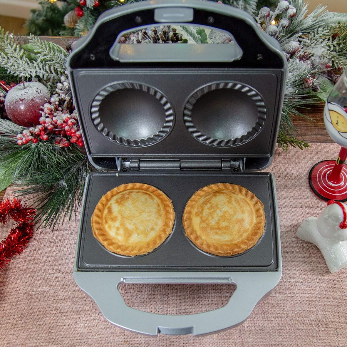 Quest 35970 Double Deep Fill Pie Maker / Features BuiltIn Crimping Edge & Separate Pastry