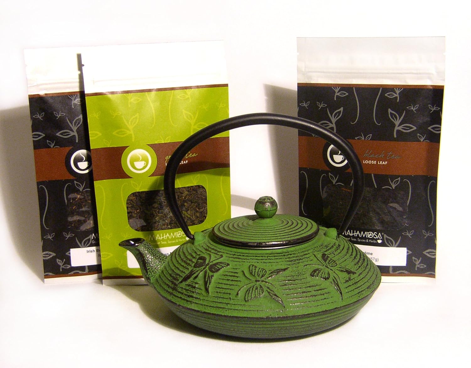 Mahamosa St Patricks Day Teapot and Tea Gift Set Green