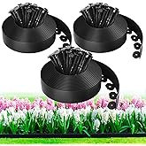 100ft,1.5in Tall Landscape Edging Kit with 150 Spikes, Not Digging Flexible Plastic Edge Border for Landscaping, Lawn, Garden