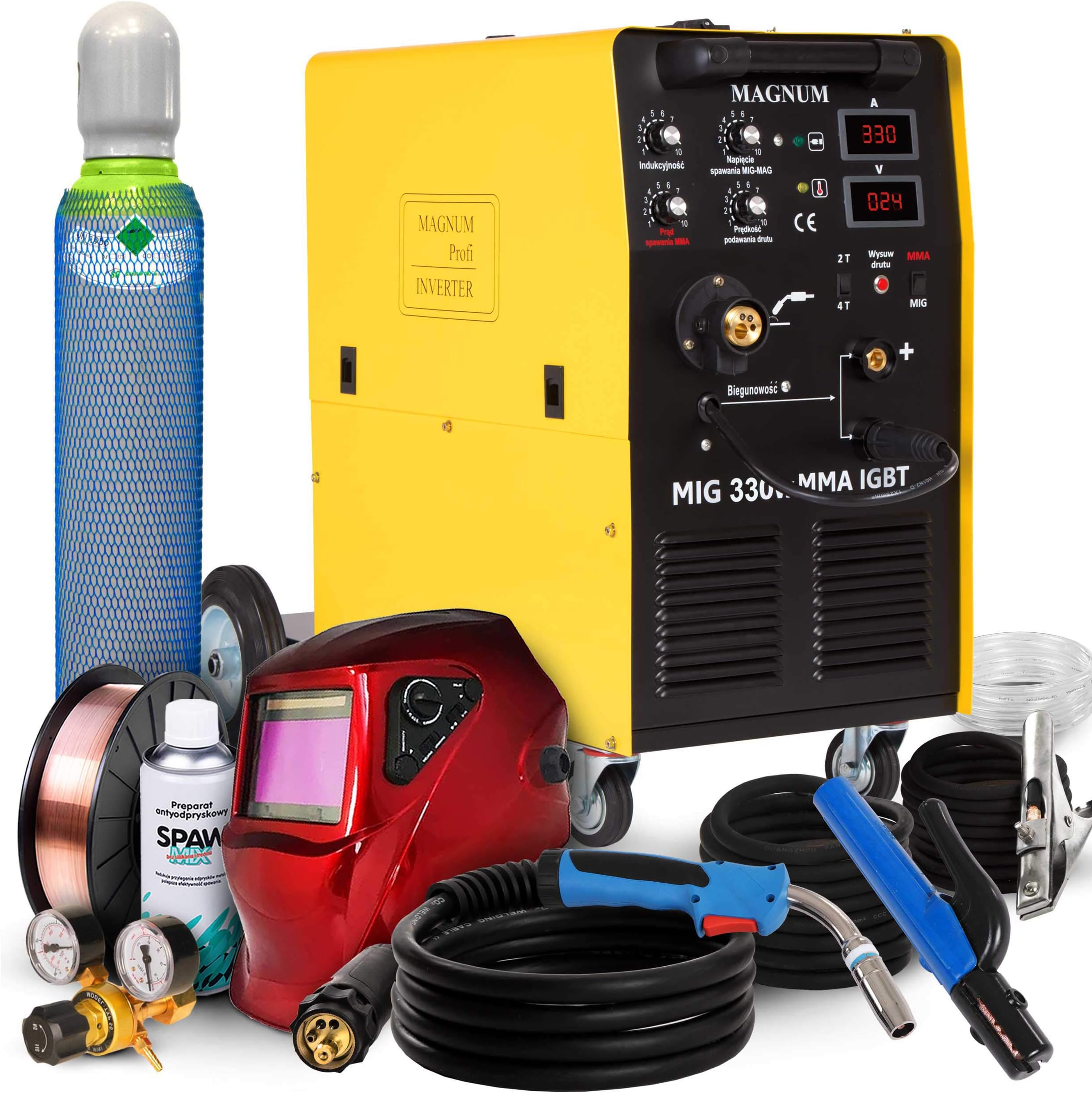 MIG TIG MMA 330A Welder Welding Machine Inverter IGBT Magnum 330W Inductance Set