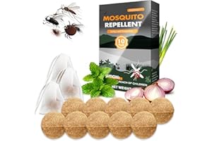 MIGDRACY Mosquito Repellent 10 Packs with Drawstring Sachet Bags, Citronella & Peppermint Oil Formula for Camping, Fishing, Picnics, Patio & Garden Protection, Natural Outdoor Mosquito Defense