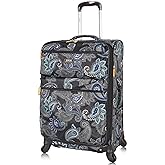 LUCAS Designer Luggage Carry On Collection - Expandable 20 Inch Suitcase - Durable Small Ultra Lightweight Bag with 4-Rolling Spinner Wheels (Diva)