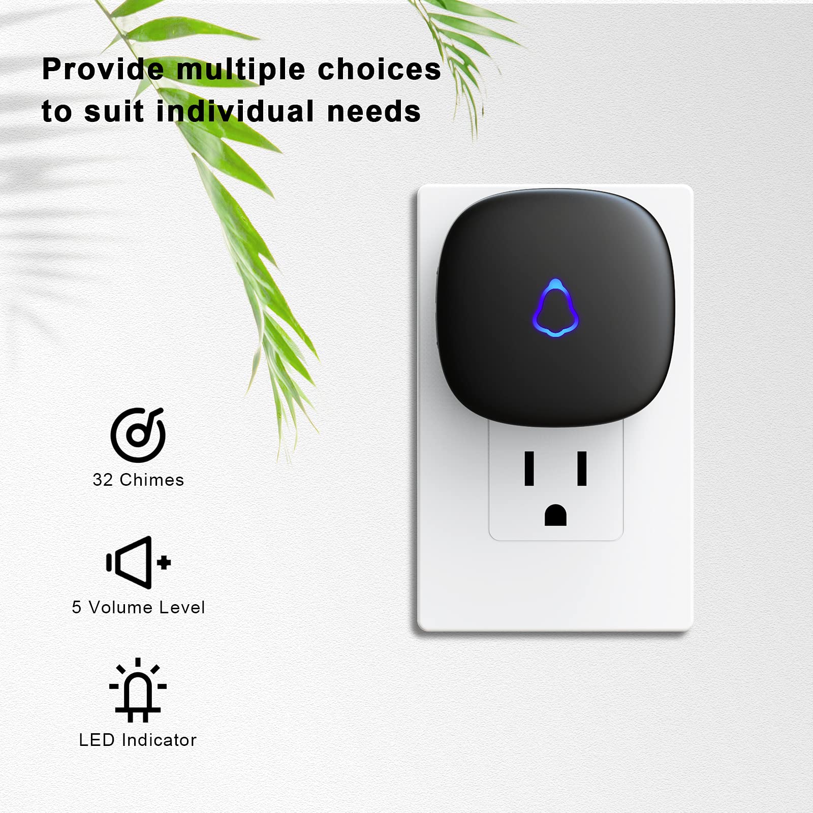 SECRUI Wireless Doorbell, Easy Installation, Waterproof, Adjustable