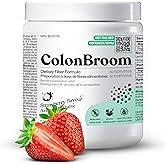 ColonBroom Psyllium Husk Powder - Colon Cleanser for Constipation & Bloating Relief, Gut Health - Vegan, Gluten-Free, Non-GMO