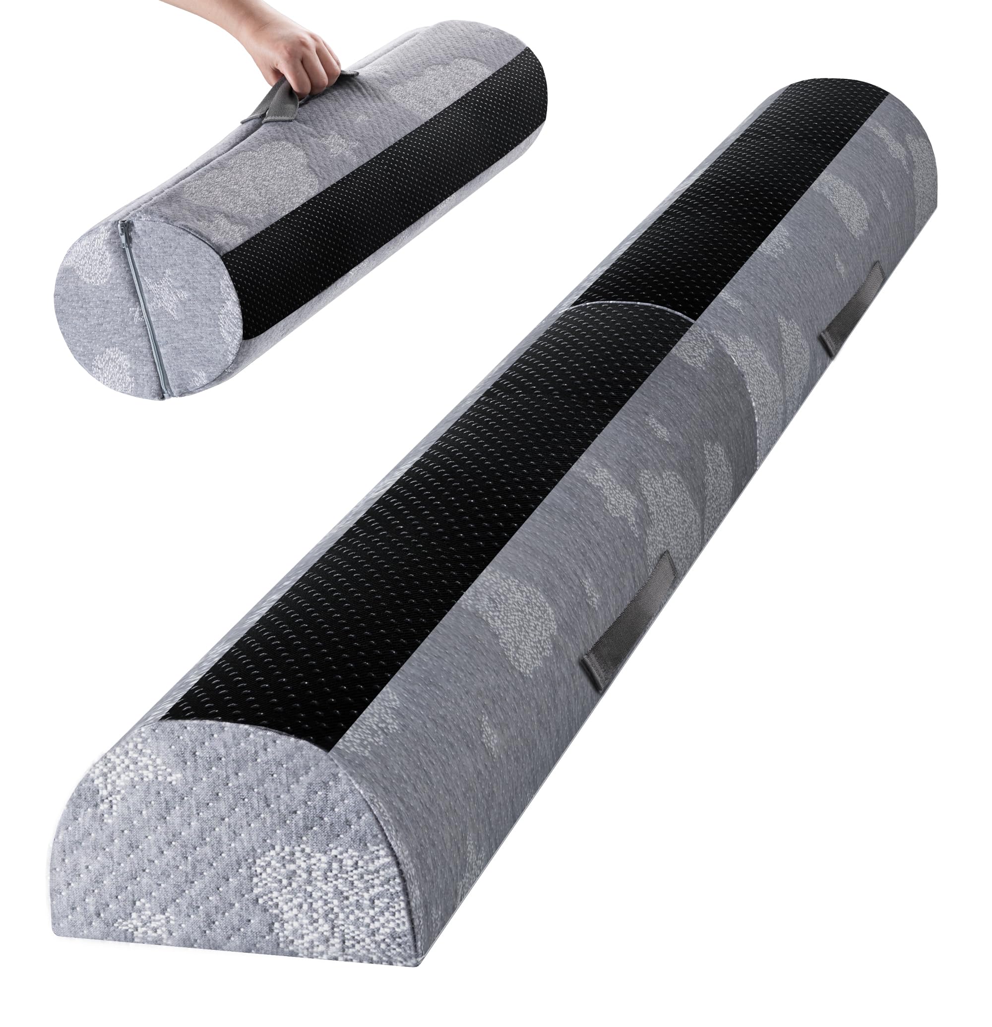 Kohentact Bed Guard for Toddlers Foldable and with Pad from Foam Bed Bumpers Rail with Dual Non-Slip Pads Waterproof Washable Soft Removable Cover Safe Bed Rail for Kids Seniors