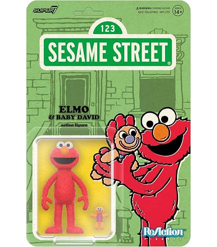 Amazon.com: Blokees Figures Sesame Street PreCOOL Elmo ABS Plastic