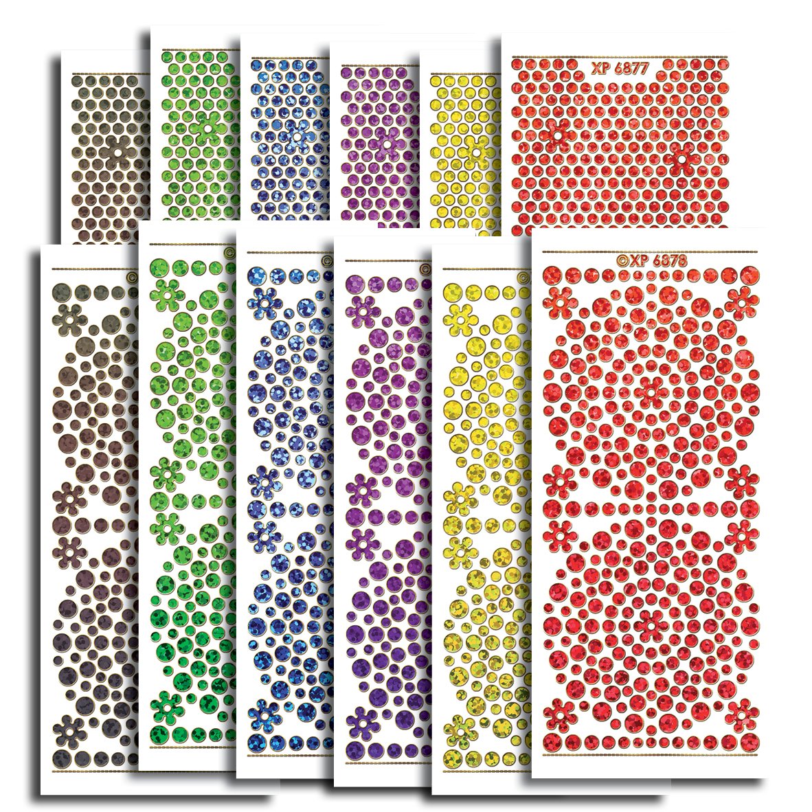 Creative Products Craftstickers Holographic, Gem Stones, Stickers, Multi-Colour, 23 x 10 x 1 cm