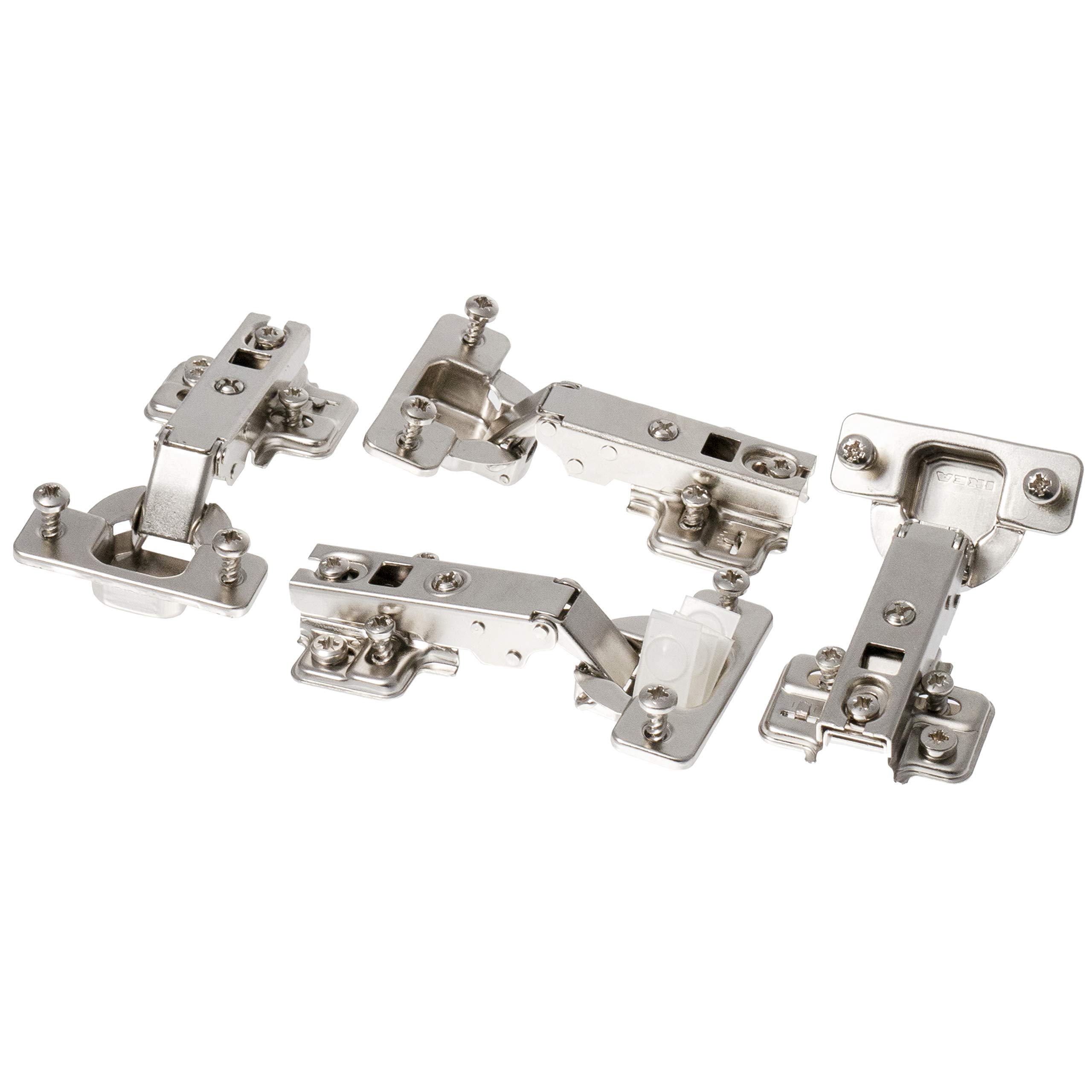 Ikea Steel HJALPA Hinges, Nickel-plated, Set of 4 (fits PLATSA)