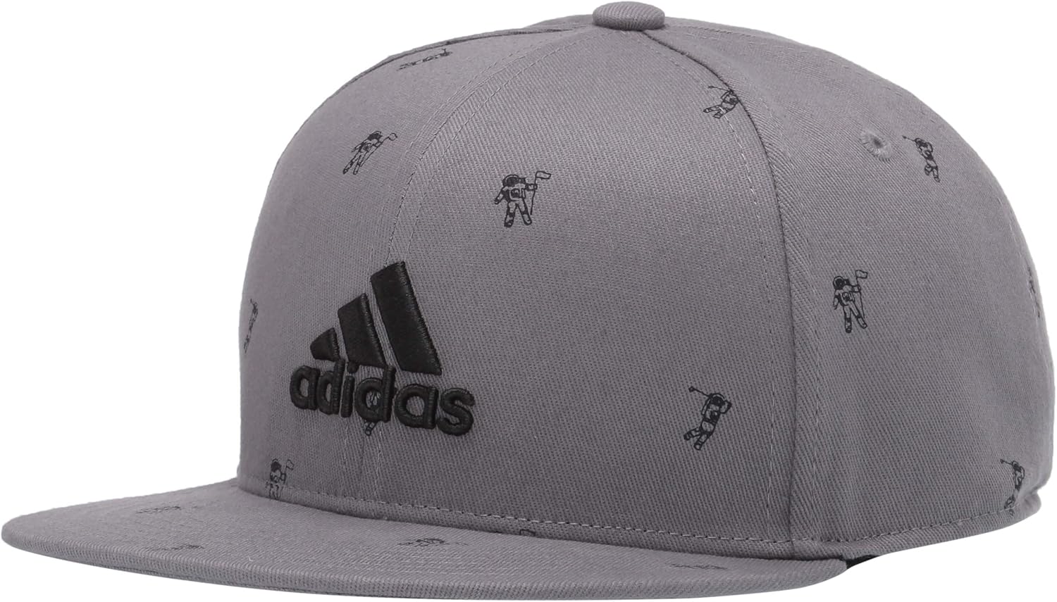 adidas Golf Flat Brim Hat, Grey Three, OSF : Clothing