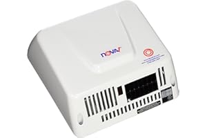 World Dryer - 83000000 0830 NOVA 1 Economical Surface Mounted ADA Hand Dryer, Universal Voltage110-120V/208-240V, Aluminum Cover, White