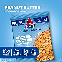 Atkins Peanut Butter Protein Cookie, Protein