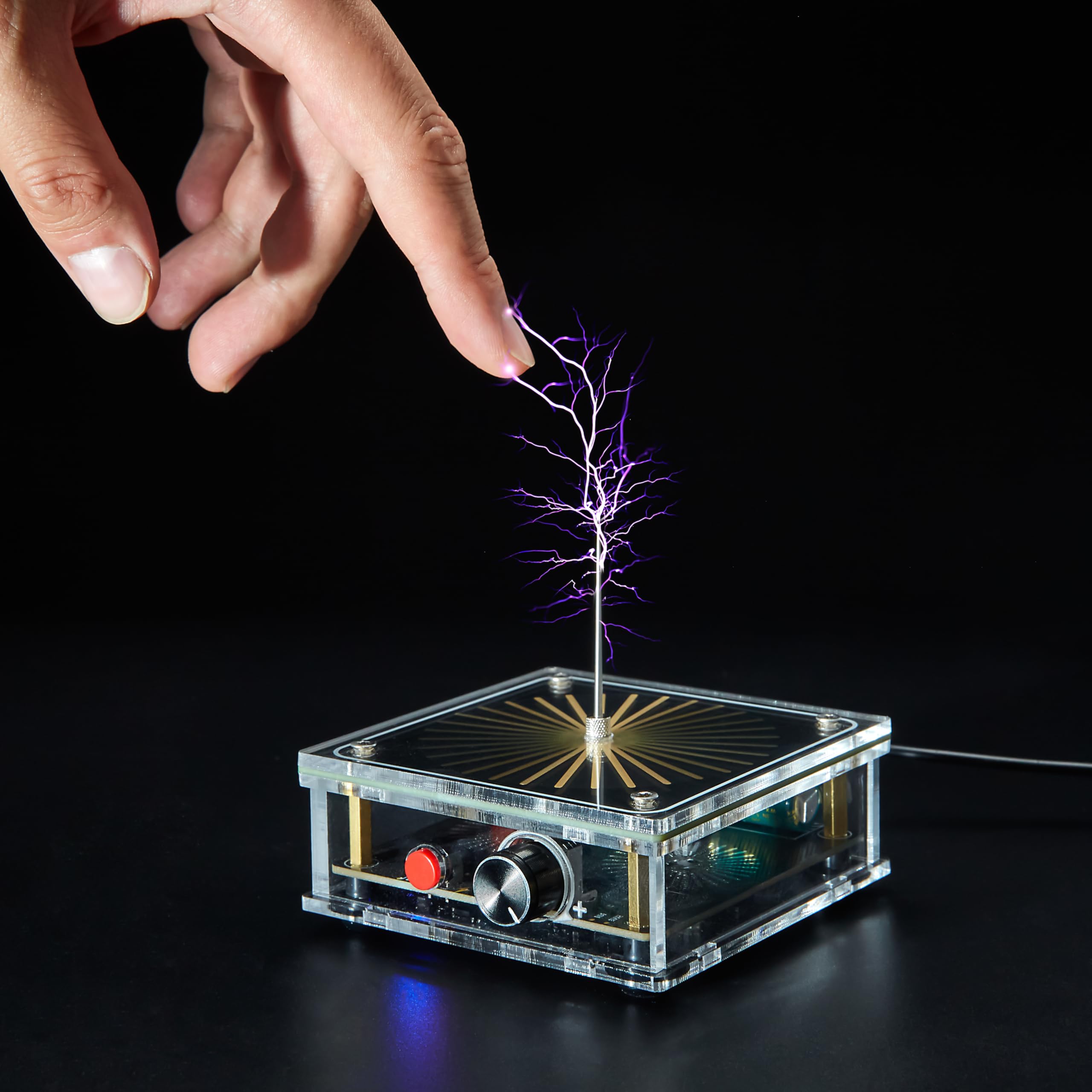 WARDENCLYFFE® Music Tesla Coil Plasma Loudspeaker STEM Educational Physics Toy (Model:Tesla Coil 8)