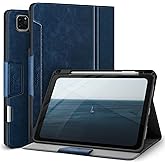 Antbox Case for iPad Pro 11 inch 4th Generation (2022)/3rd/2nd/1st Gen Vegan Leather with Pencil Holder Auto Sleep/Wake Function iPad Pro 11 Cover (Blue)