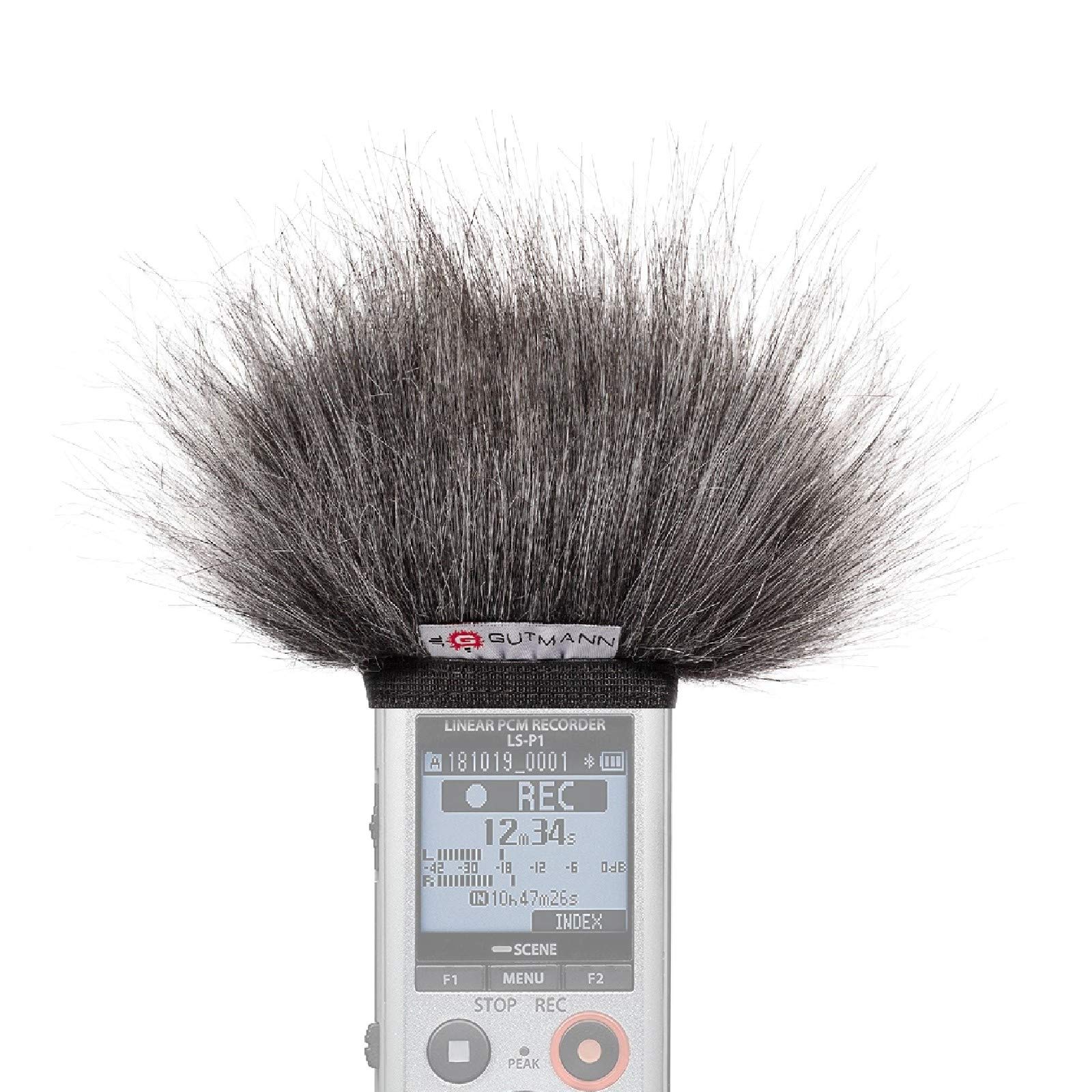Gutmann Fur Microphone Windshield Windscreen for Olympus LS-P1 / LS-P2 / LS-P4 / LS-P5 GREY Made in Germany