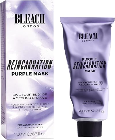 Bleach London Purple Reincarnation Mask 200ml Bond Repair Blonde Hair Treatment