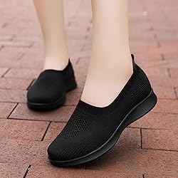 Touchmosees Women Air Cushion Slip-on Walking Shoes