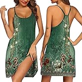 Ekouaer Women's Racerback Sleeveless Nightgown
