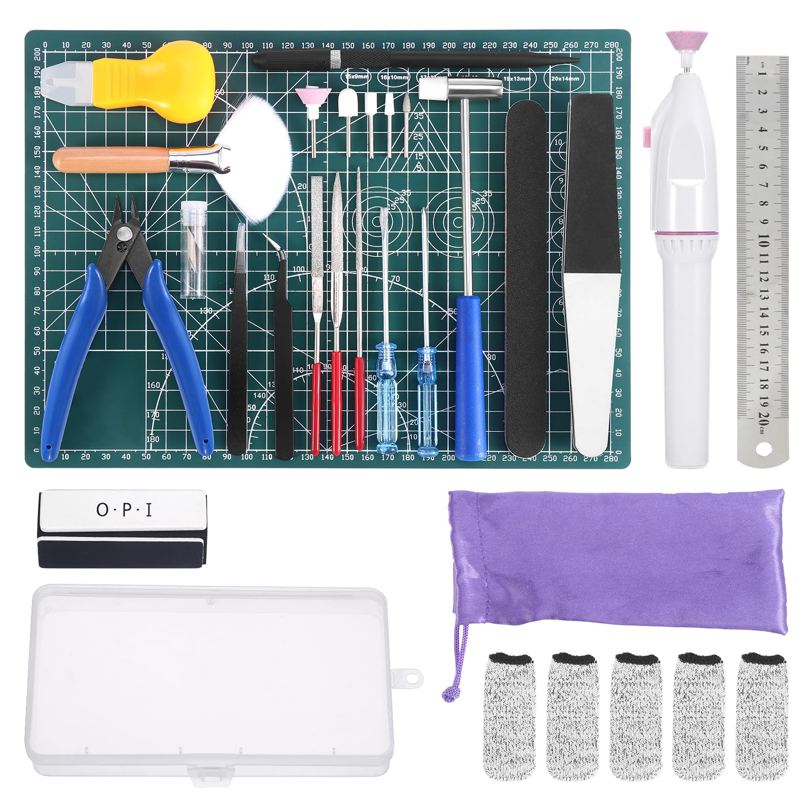 Fippy 29PCS Model Kit Tools, Gundam Model Tool Kit, Model Making Tools Hobby Building Tools Kit for Gundam Basic Model Assembling, Building and Repairing