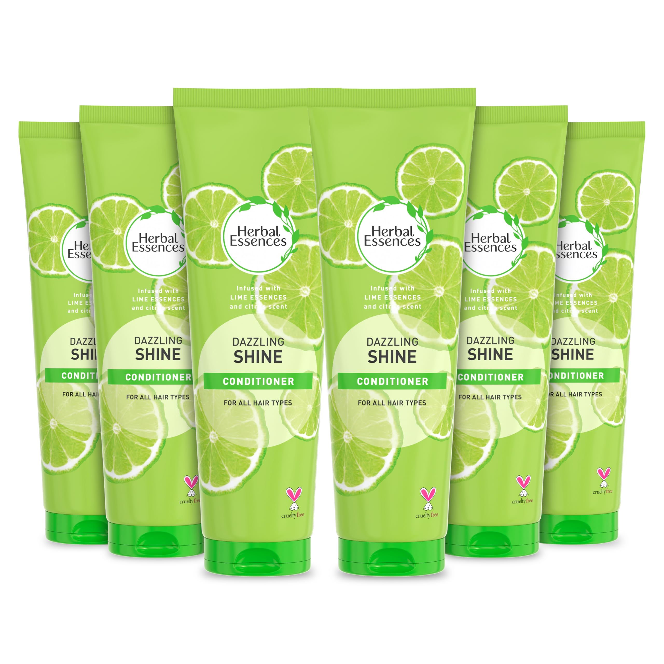 Herbal Essences DAZZLING SHINE Conditioner 275ml. Hair Gloss For Shine, Pack of 6