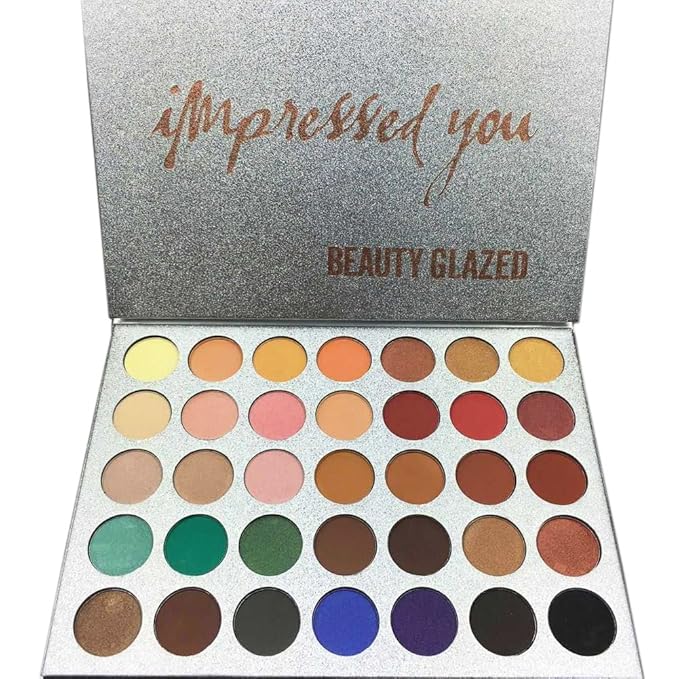 Eyeshadow Palette, 35 Colors Matte Glitter Shimmer Long