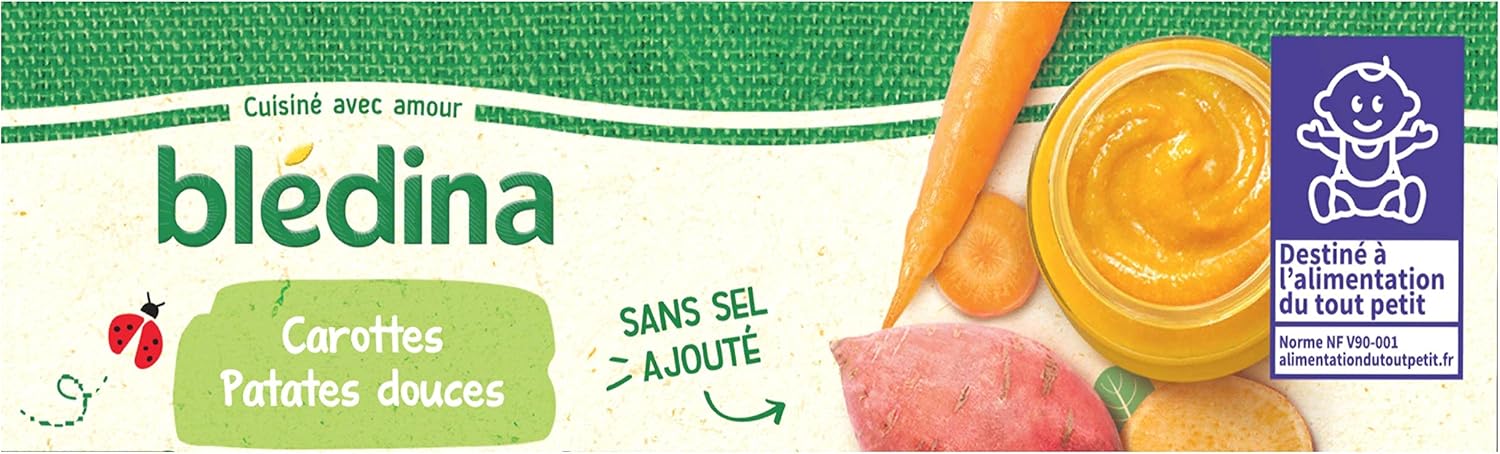Bledina Petits Pots Pour Bebe Carottes Patates Douces Des 6 Mois 2 X 0 G Pack De 6 Amazon Fr Epicerie