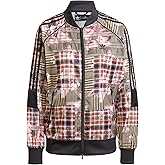 adidas Originals Women's Her Studio London Track Bomber Jacket, Multicolor Tartan, Medium