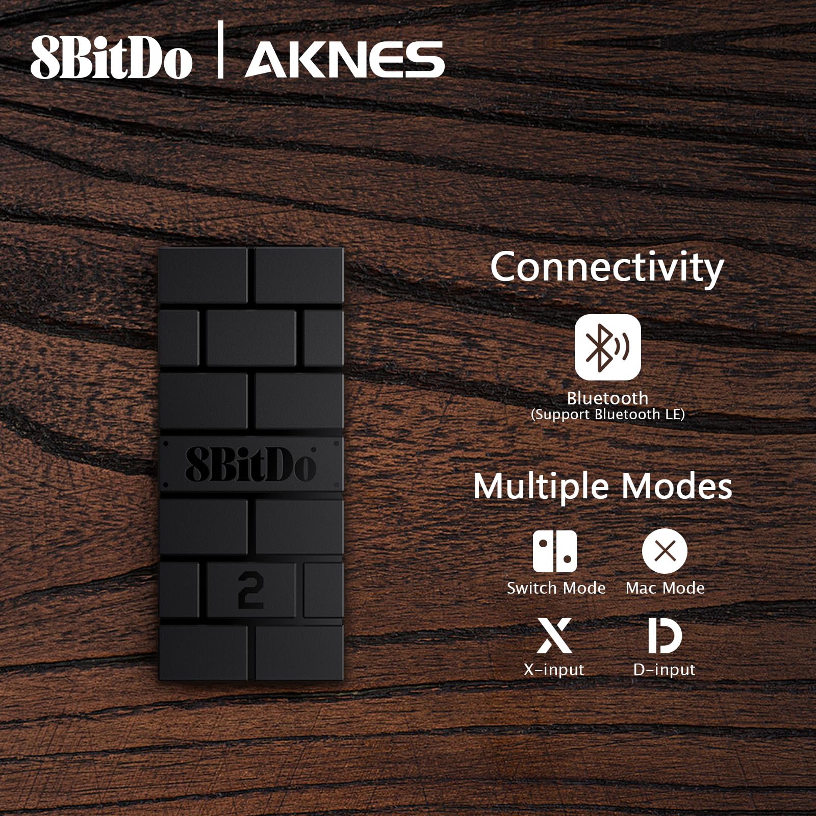 8BitDo USB Wireless Controller Adapter 2 Converter Dongle for Switch 2/Switch/Switch OLED,Steam Deck,Windowsi,macOS,PS5/PS4/PS3 Controller,Xbox Series X/S,Xbox One Bluetooth Controller OTG Cable