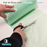 Triplast Biodegradable Green Bubble Wrap Roll 500mm x 50m Small Bubbles view 5