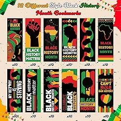 Haooryx Black History Month Bookmarks -120Pcs Black