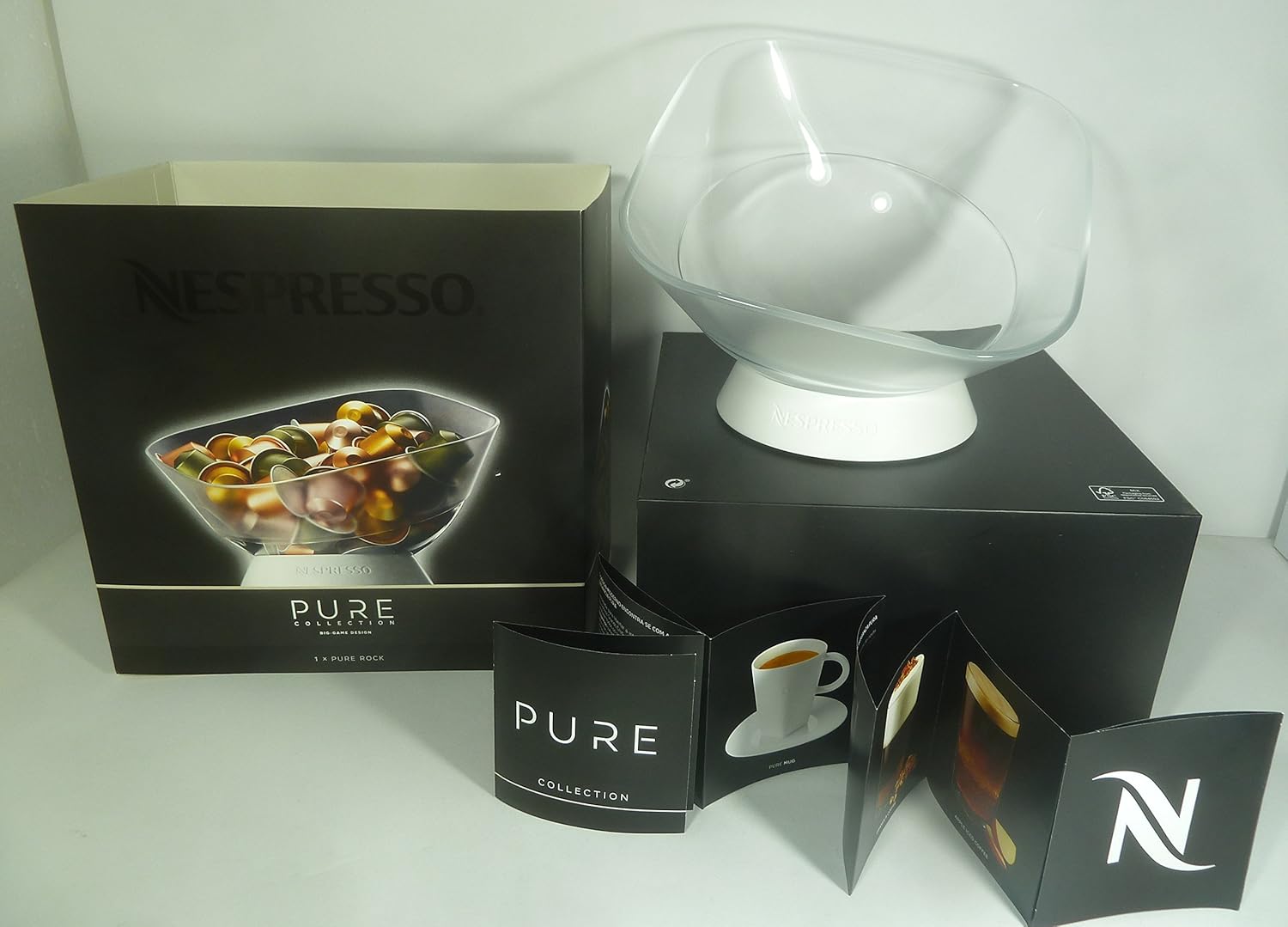 NESPRESSO PURE ROCK DISPENSER FOR CAPSULES EMPTY IN BRAND