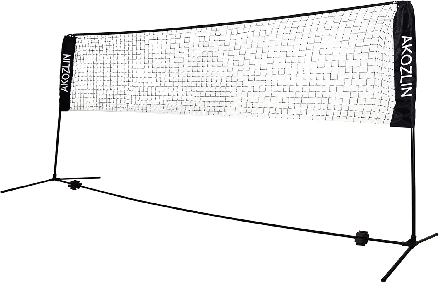 AKOZLIN Portable Adjust Height 2.8-5ft Tennis Badminton Volleyball Net Set - Net for Tennis, Soccer Tennis, Pickleball, Kids Volleyball for Indoor or Outdoor Court, Beach, Driveway : Sports & Outdoors