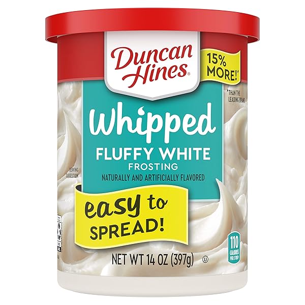 DUNCAN HINES WHIPPED FLUFFY WHITE FLAVORED FROSTING, EASTER...