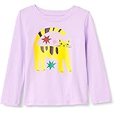 Amazon Essentials Girls and Toddlers' Long-Sleeve T-Shirts (Previously Spotted Zebra), Multipacks