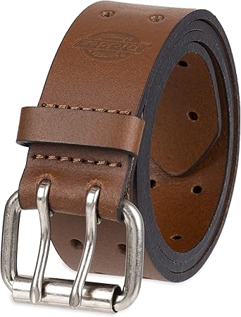 dickies double prong leather belt